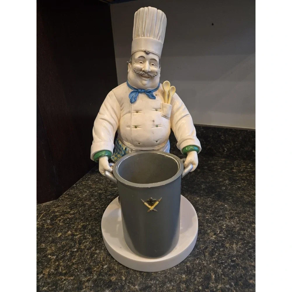 French Chef Kitchen Utensil Holder - Tracy S. Flickinger - 1998 - Unique Gift